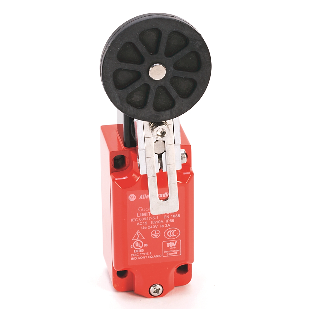 Product image for Switch position plastic 2NC-2NO BBM rubber roller 1/2" NPT