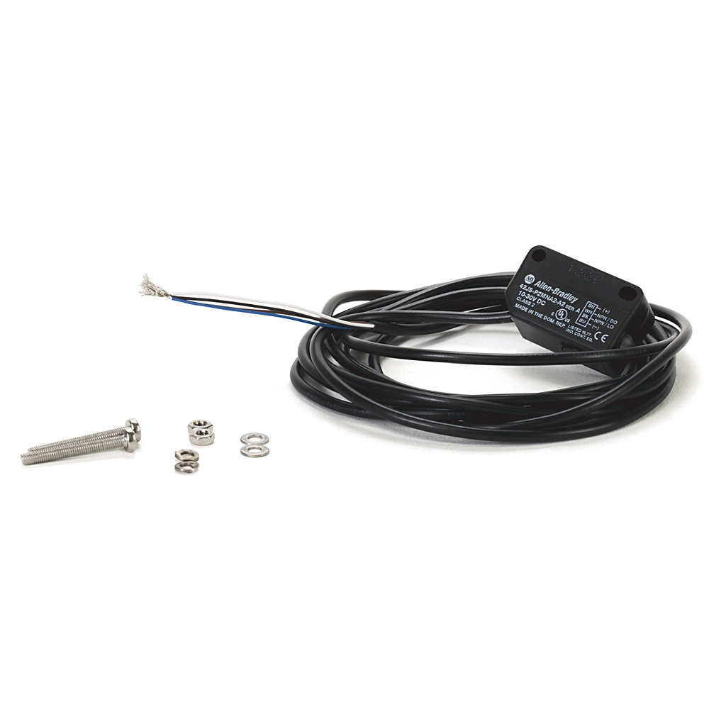Product image for Sensor photoelectric NPN 30VDC 2m cable red LED