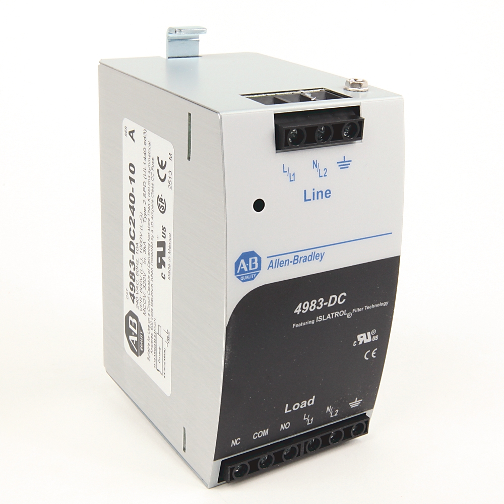 Product image for Protector surge/filter DIN rail 230-240VAC
