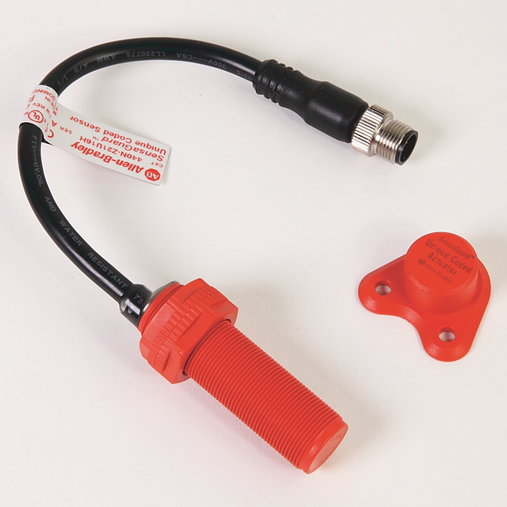 Product image for Switch non-contact unique 18mm plastic barrel 8-pin M12