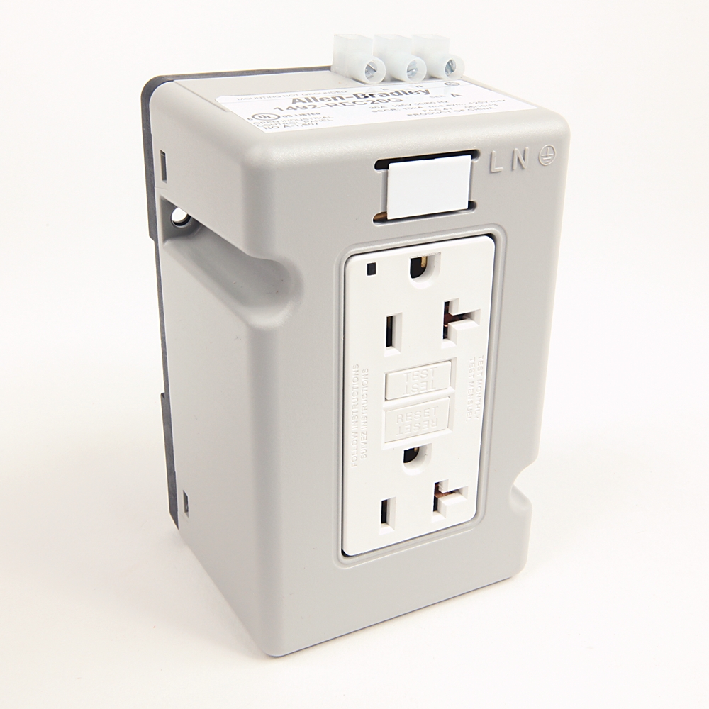 Product image for Receptacle GFCI DIN-rail 20A