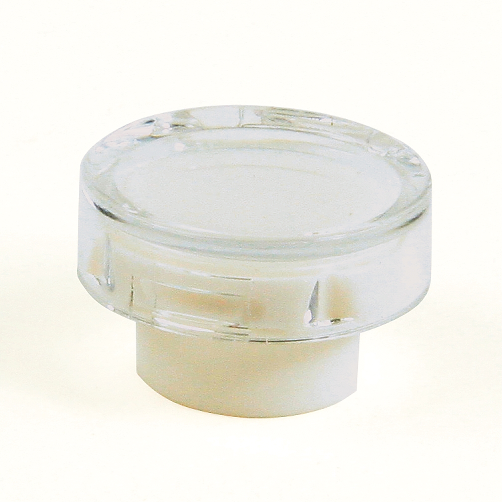Product image for Cap lens round for 16mm pushbutton white