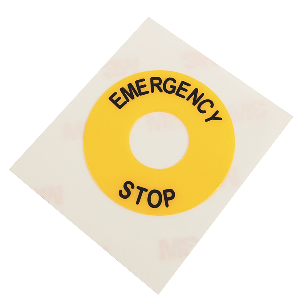 Product image for Plate legend EMERGENCY STOP