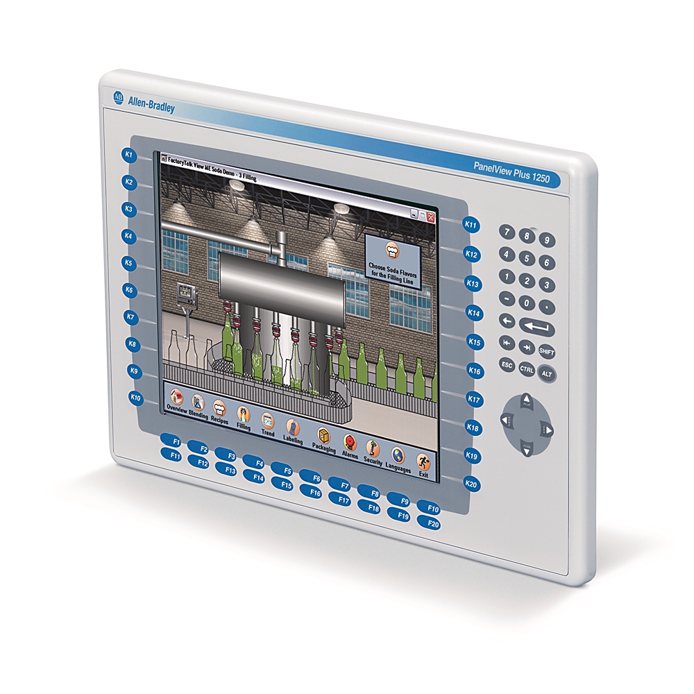 Product image for Panelview DC keypad colour EtherNet/RS-232 12.1 "
