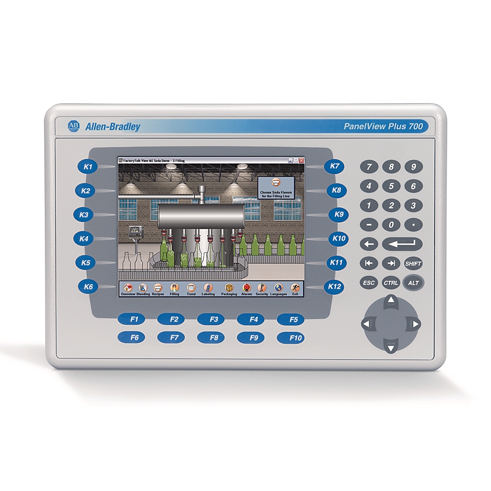 Product image for Panelview DC keypad colour EtherNet/RS-232 6.5"