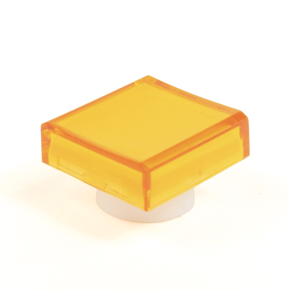 Product image for Cap lens square for 16mm pushbutton yellow