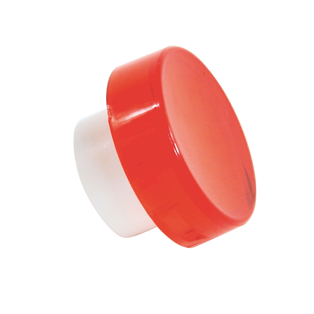 Product image for Cap lens with diffuser round red