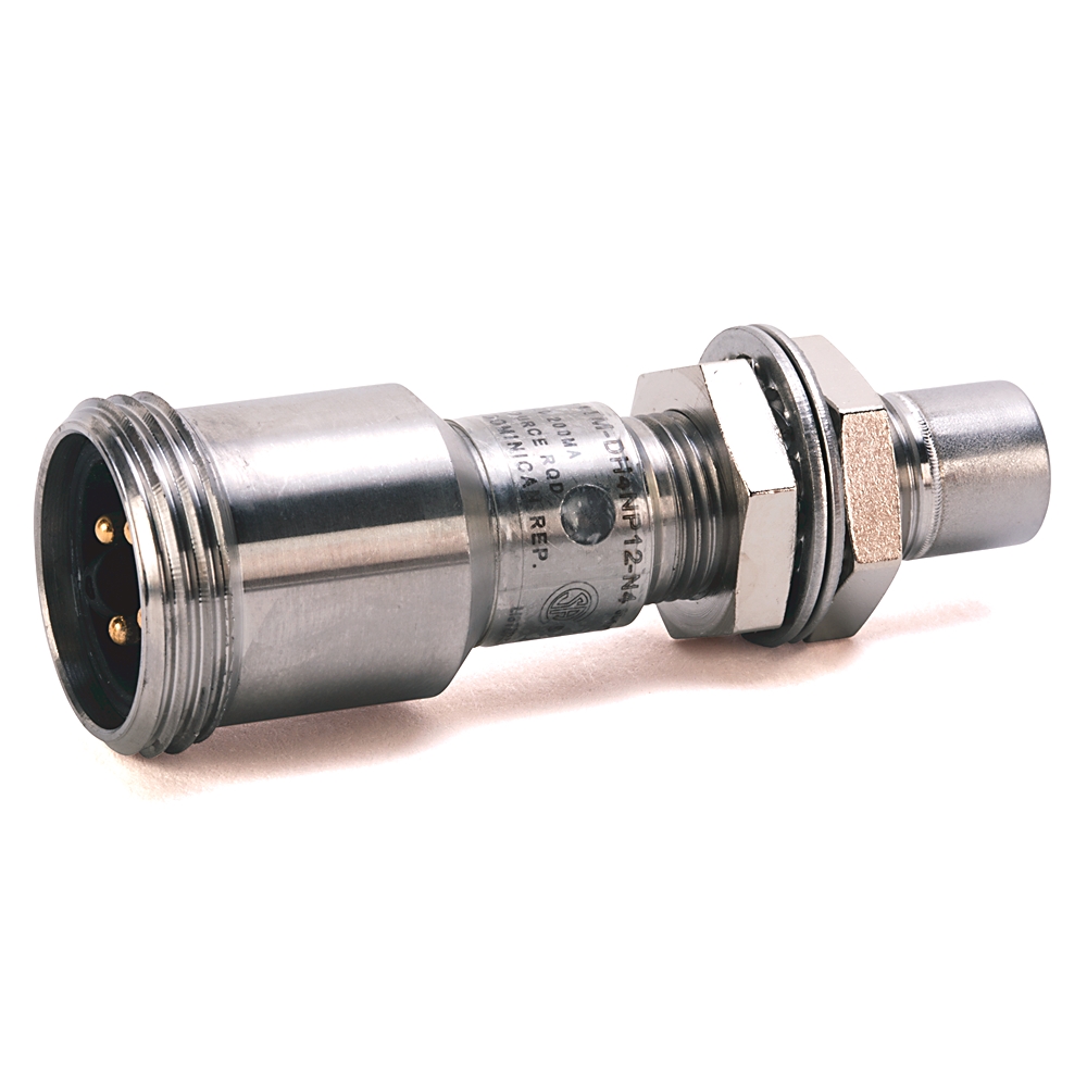 Product image for ABRA 871TM-DH2NE12-D4 PROXIMITY SENSOR, 2-WIRE DC, 12MM DIAMETER, SHIELDED, TUBULAR STAINLESS STEEL, METAL FACE, 2MM SENSING DISTANCE, N.O., SINK (NPN) OR SOURCE (PNP) PROGRAMMABLE, MICRO QD (DC)