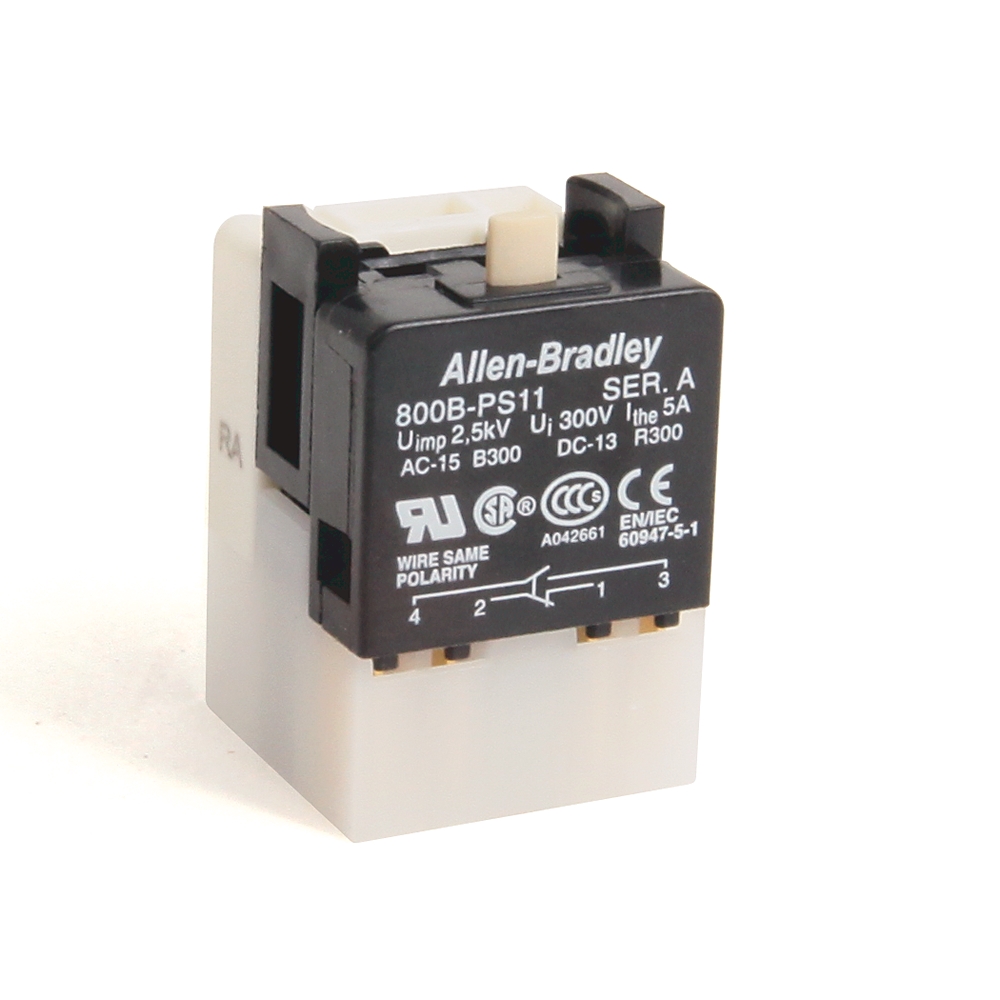 Product image for Contact Block 1NO/1NC 16mm 800B