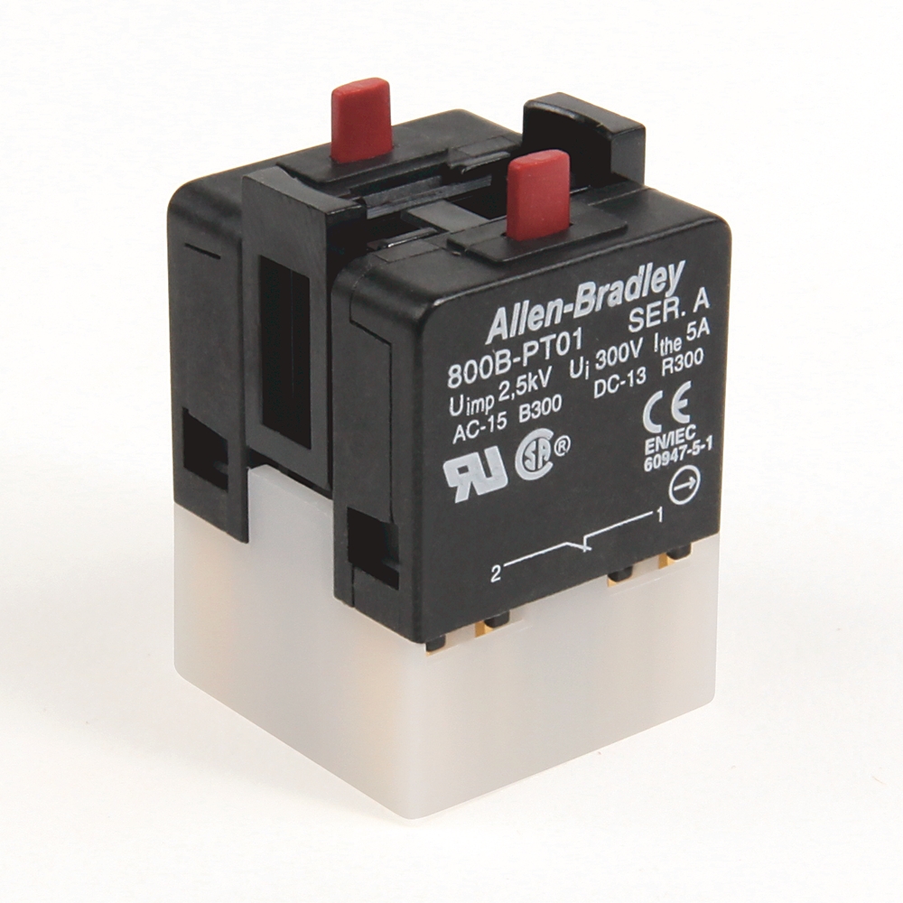 Product image for Contact block 2NC for 16mm pushbutton