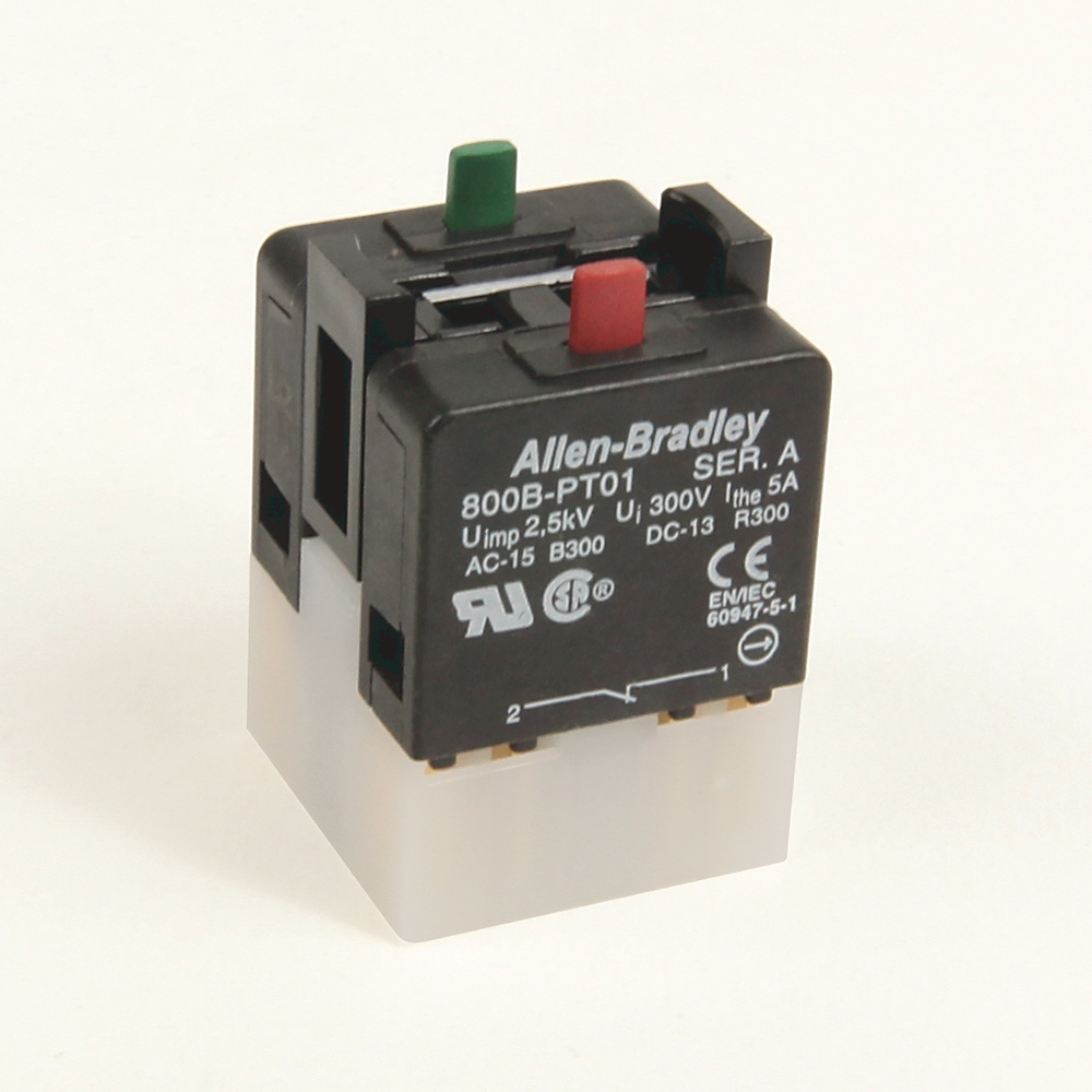 Product image for Contact block 1NO-1NC for 16mm pushbutton