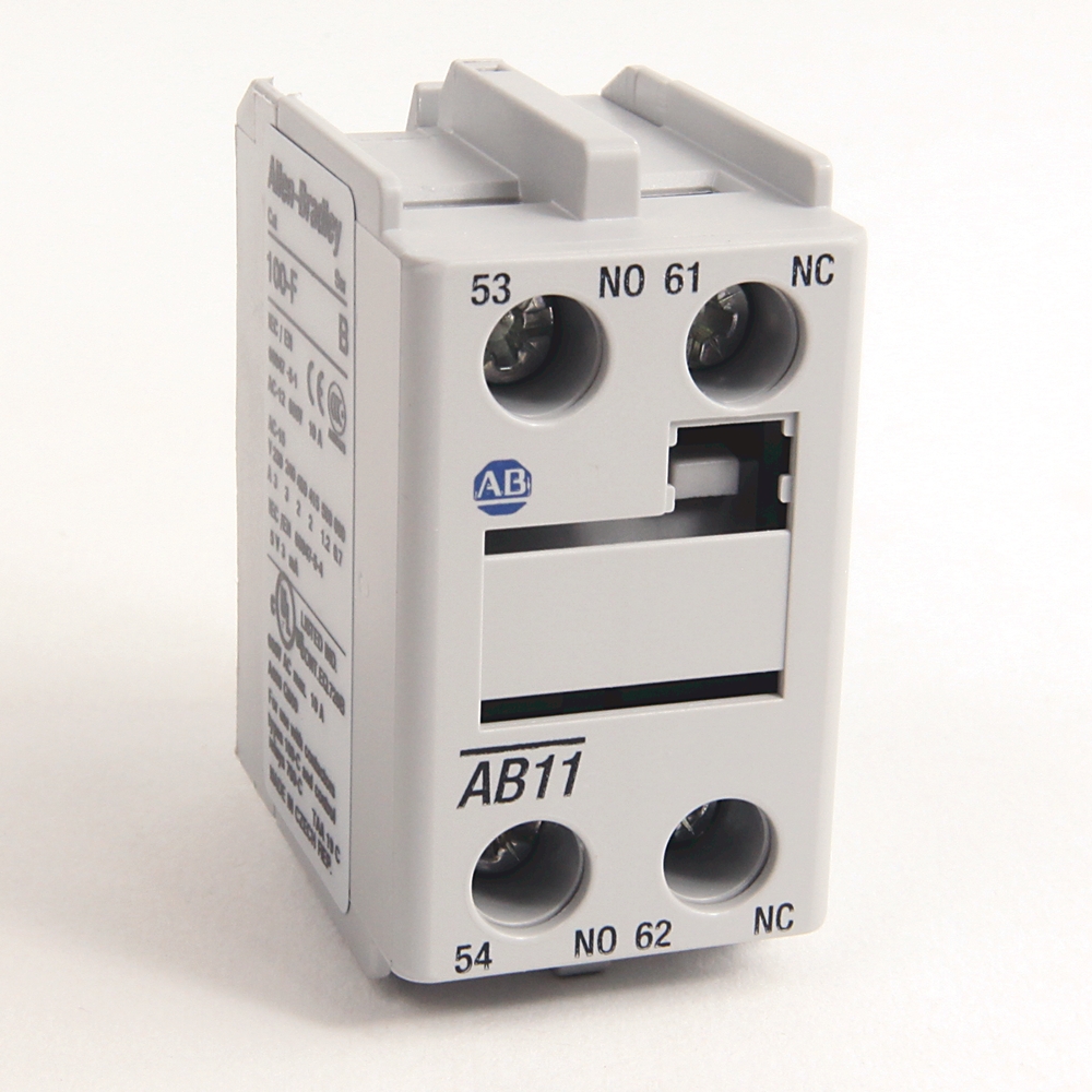 ABRA 100-FA11 CONTACT AUXILLARY 1NO 1NC FRONT MOUNT F 100-C CONTACTOR