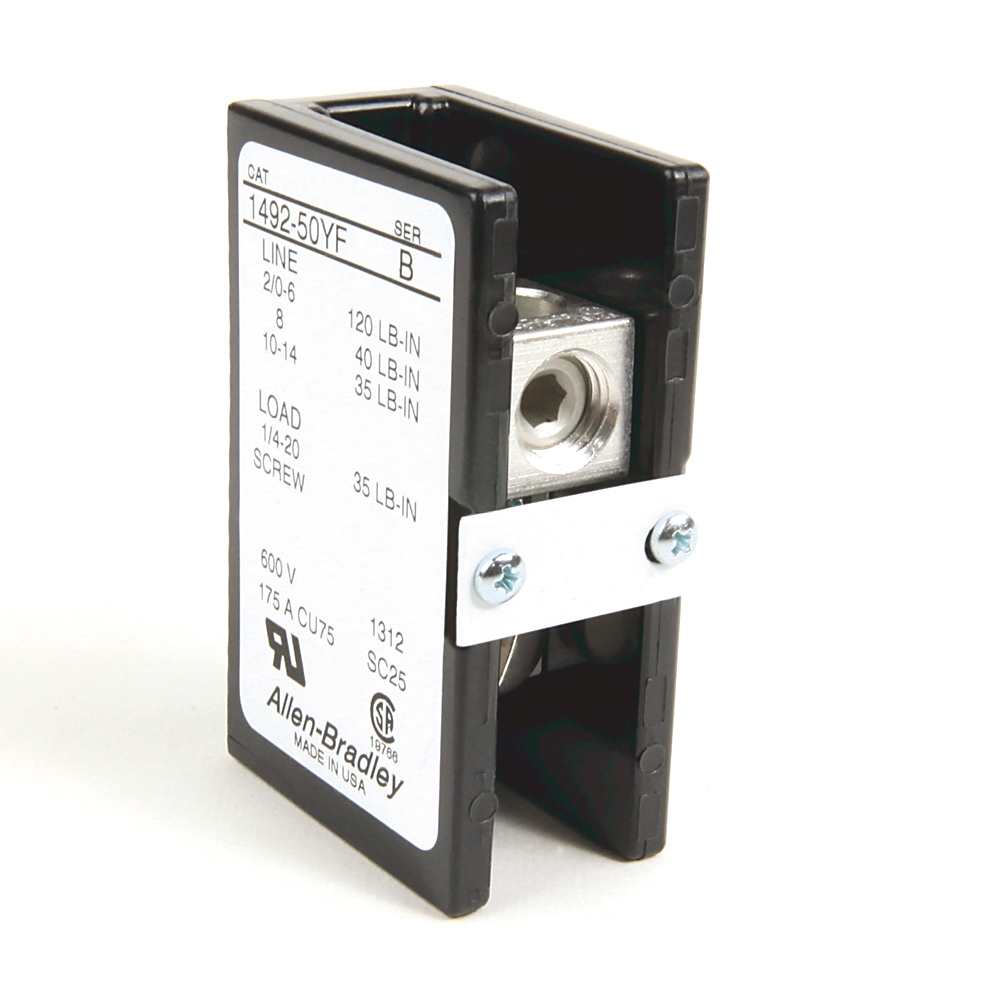Product image for ABRA 1492-50YF BLOCK TERMINAL