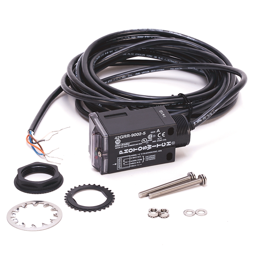 Product image for Sensor photoelectric full size SPDT 70-264VAC/DC TB receiver