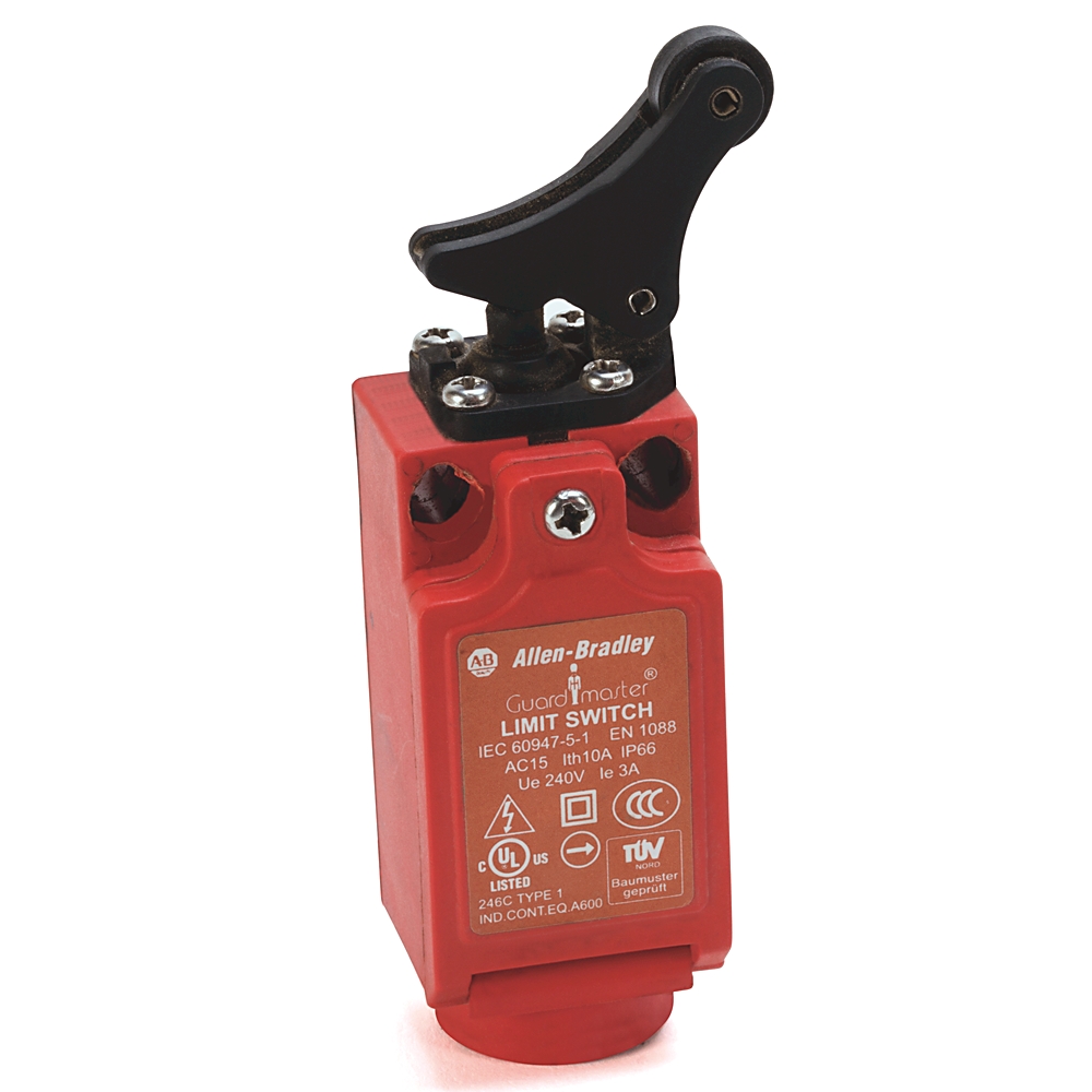 Product image for Switch position plastic 1NC-1NO snap acting offset hinge 4-pin DC micro