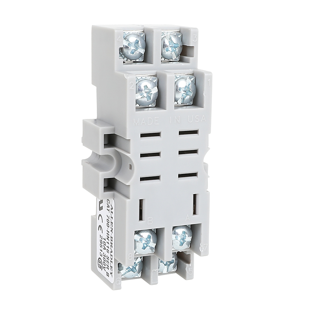 Product image for Screw terminal socket 8-blade for dpdt HF Relays