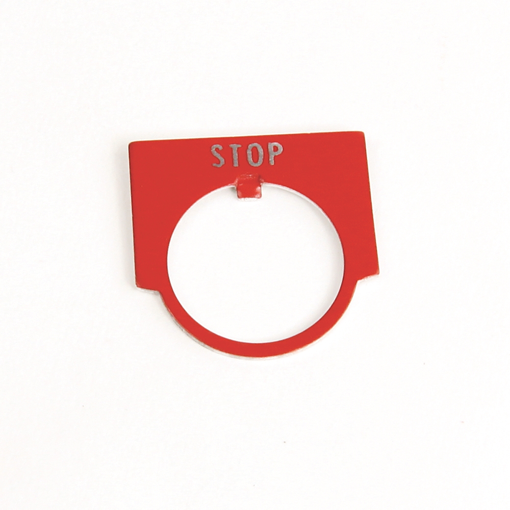 Product image for 22mm 800MR STOP Legend Plate