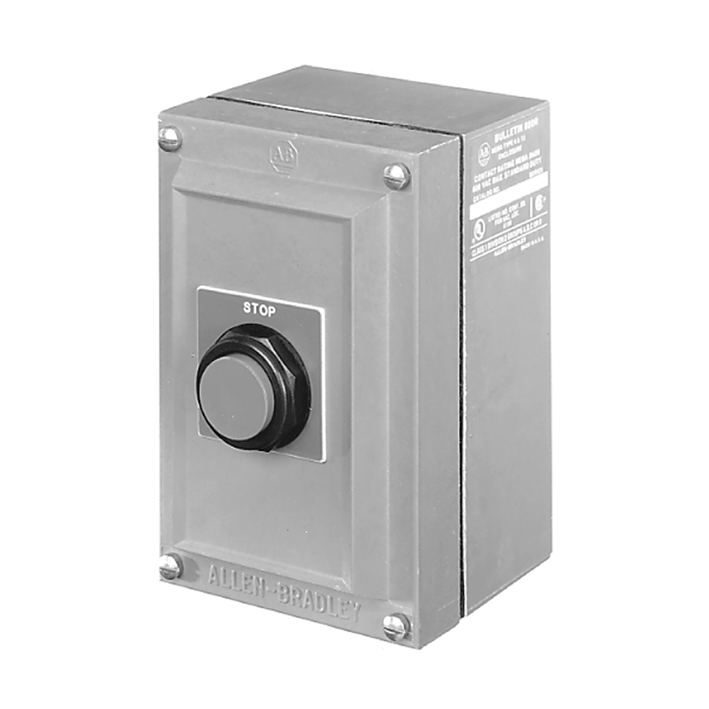 Product image for ABRA 800R-1HAM4RL PUSHBTTON STATION EMERGENCY STOP