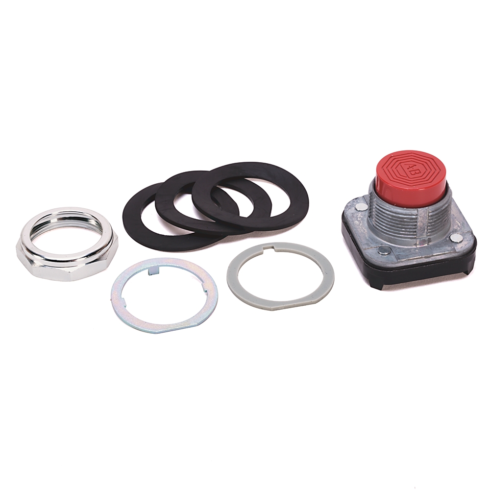 Product image for ABRA 800T-B6 PUSHBUTTON RED EXTENDED OPERATOR