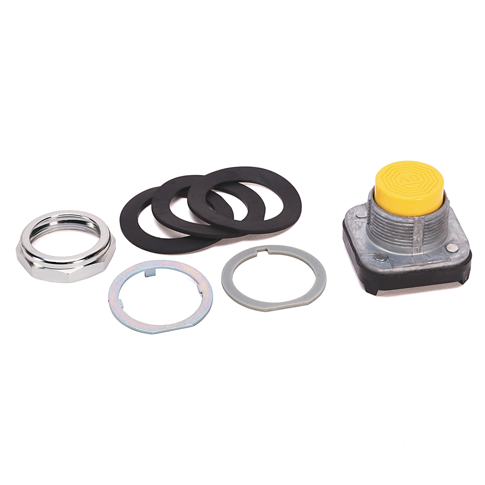 Product image for ABRA 800T-B9 OILTIGHT BUTTON OPERATOR YELLOW