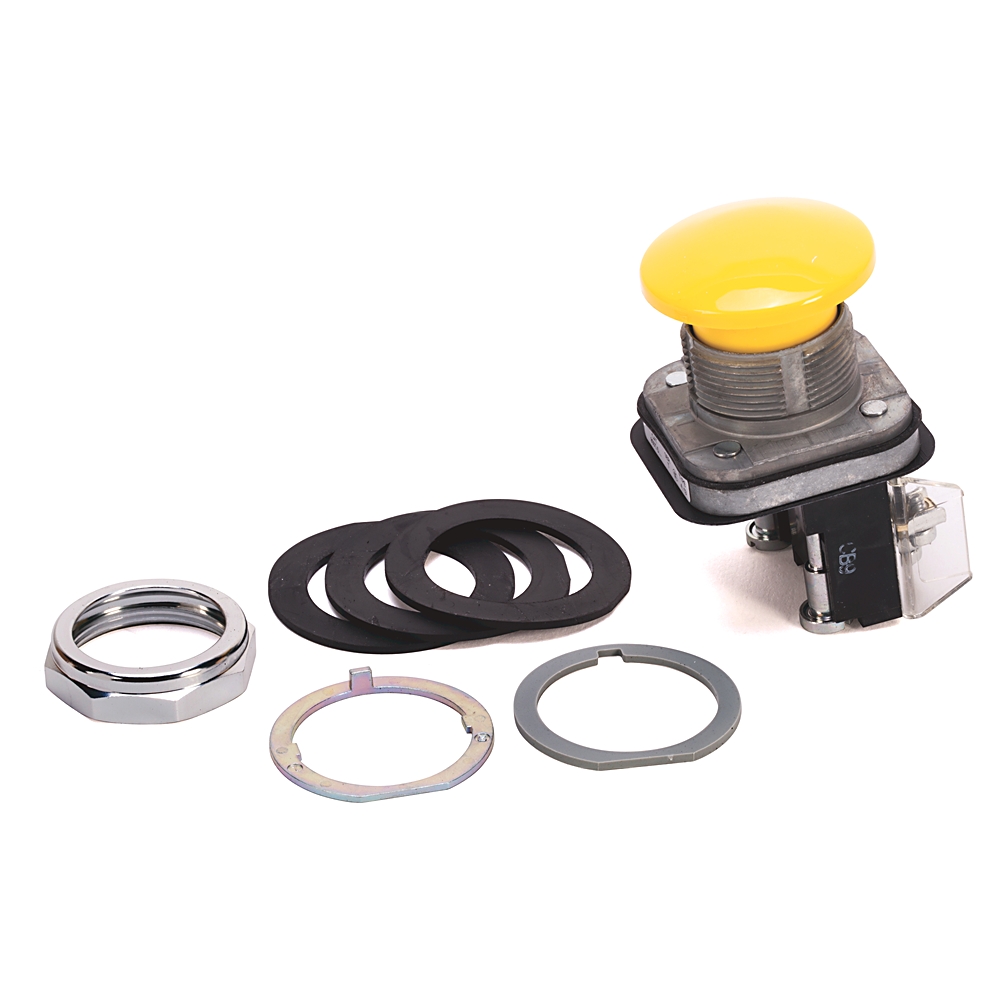 Product image for Operator Pushbutton non-Illuminated yellow