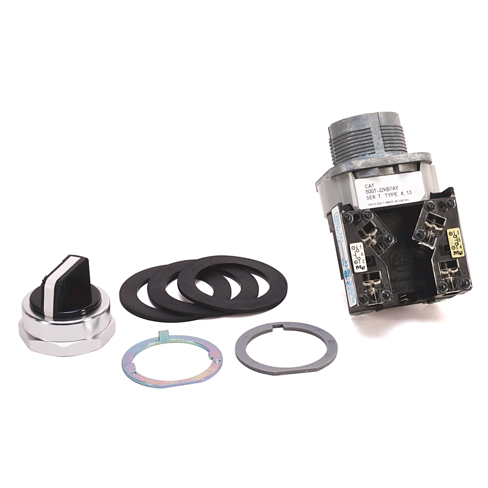 Product image for Switch selector 2NO-1NC maintained knob KB7-cam