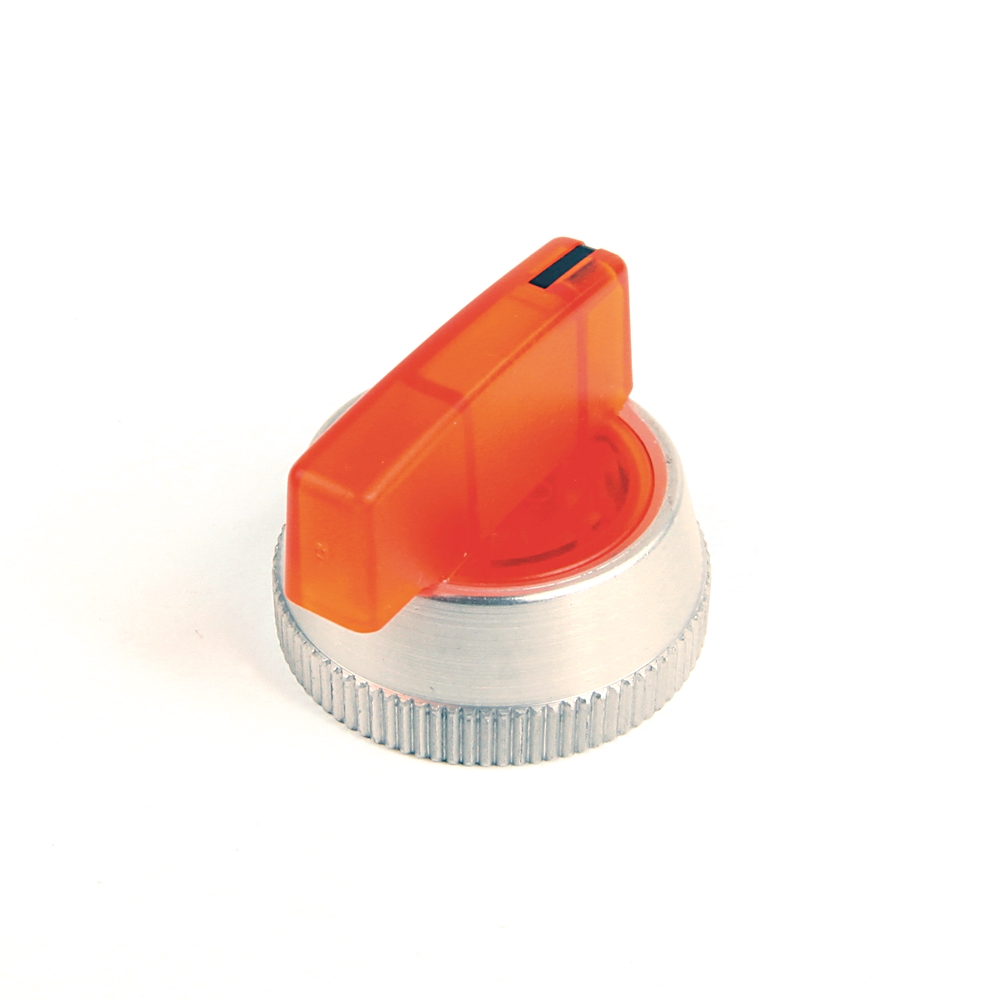Product image for Knob lever illuminated amber
