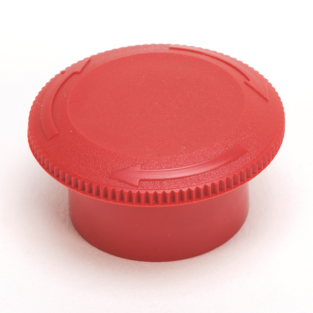 Product image for Lens non Illuminated red Push button