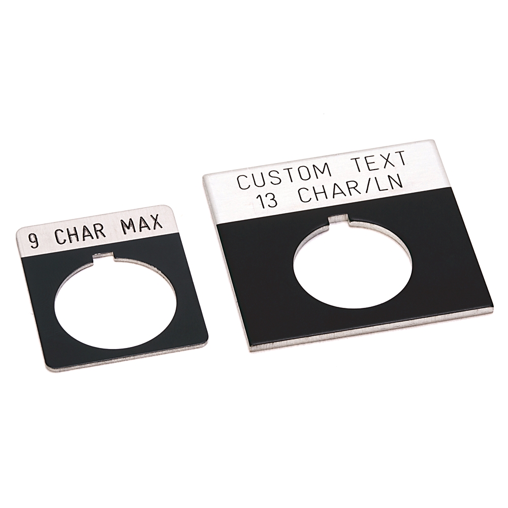 Product image for Legend plate type A with text 18mm