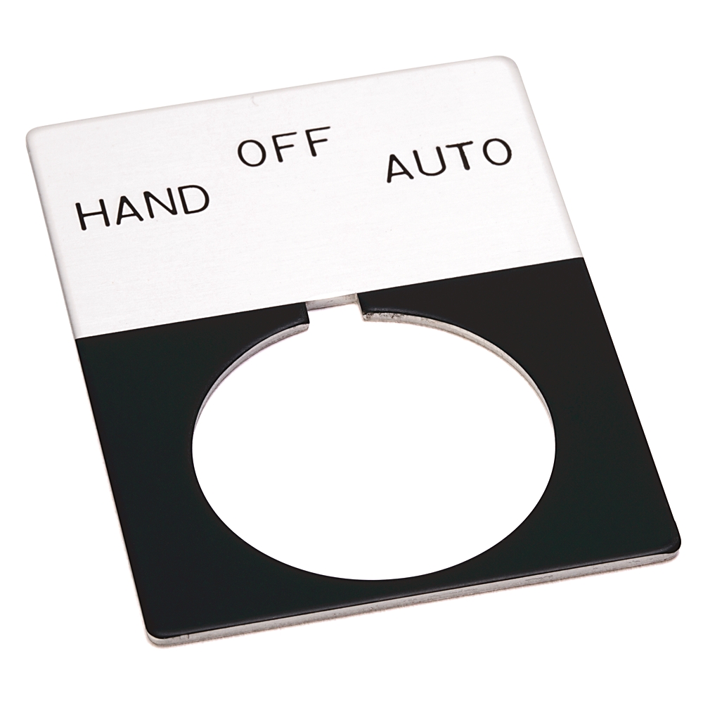 Product image for ABRA 800T-X511J NAMEPLATE HAND OFF AUTO " JUMBO SIZE