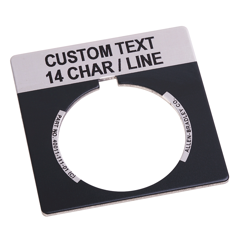 Product image for ABRA 800T-X559E NAMEPLATE LEGEND SPECIAL ENGRAVED