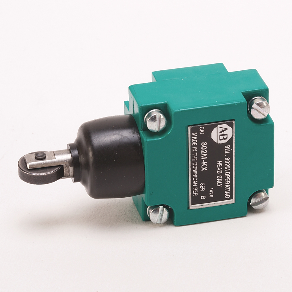 Product image for ABRA 802M-CAFTY12 LIMIT SWITCH PRE-WIRED FACTORY EPOXY SEALED 4-CIRCUIT ADJUSTABLE SIDE PUSH ROD