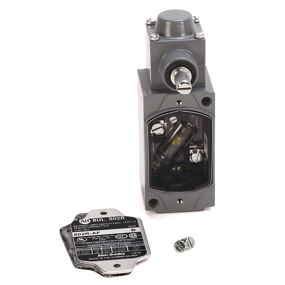 Product image for Switch limit spring return lever 1NC 0.34Nm