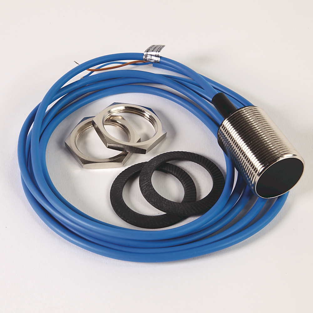 Product image for ABRA 871C-DH10M30-A2 PROXIMITY SENSOR, 2-WIRE NAMUR, TUBULAR NICKEL PLATED BRASS, SHORT, 10MM SENSING DISTANCE, NAMUR OUTPUT, PVC CABLE
