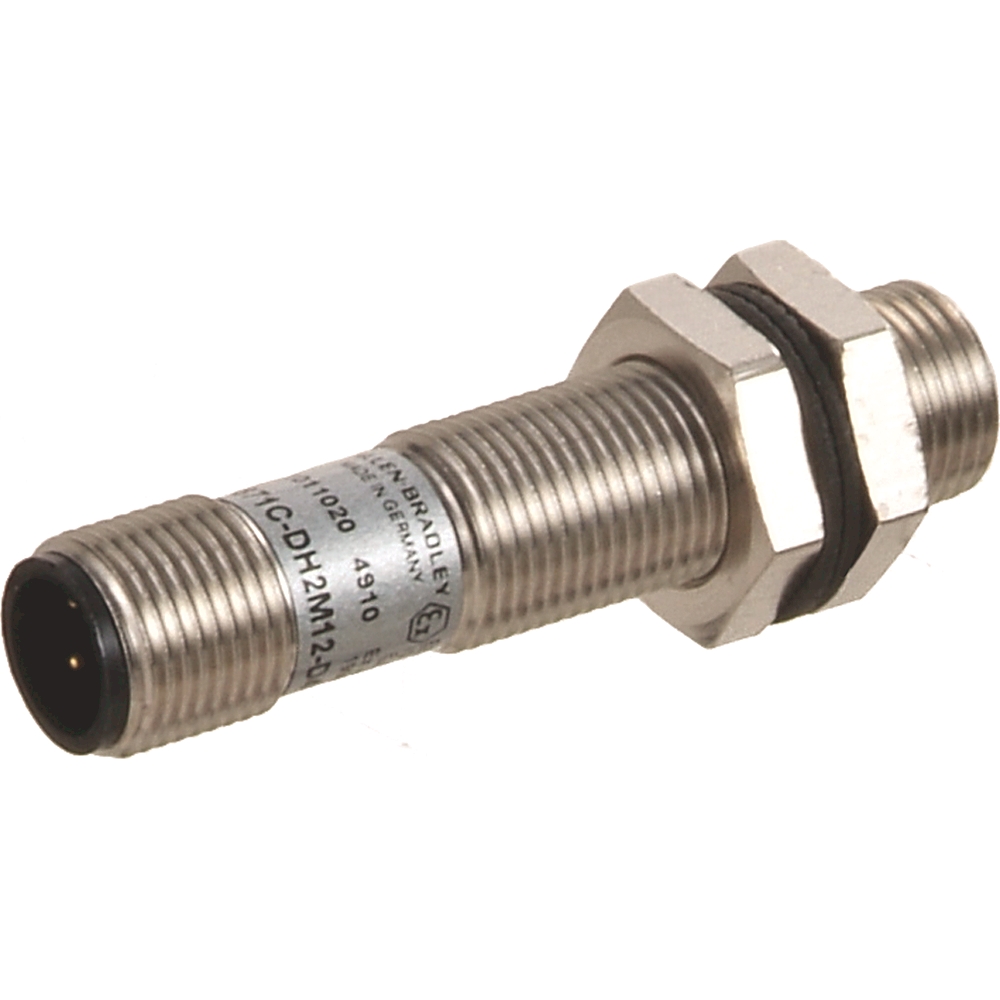 Product image for ABRA 871C-DH4M12-A2 PROXIMITY SENSOR, 2-WIRE NAMUR, TUBULAR NICKEL PLATED BRASS, SHORT, 4MM SENSING DISTANCE, NAMUR OUTPUT, PVC CABLE