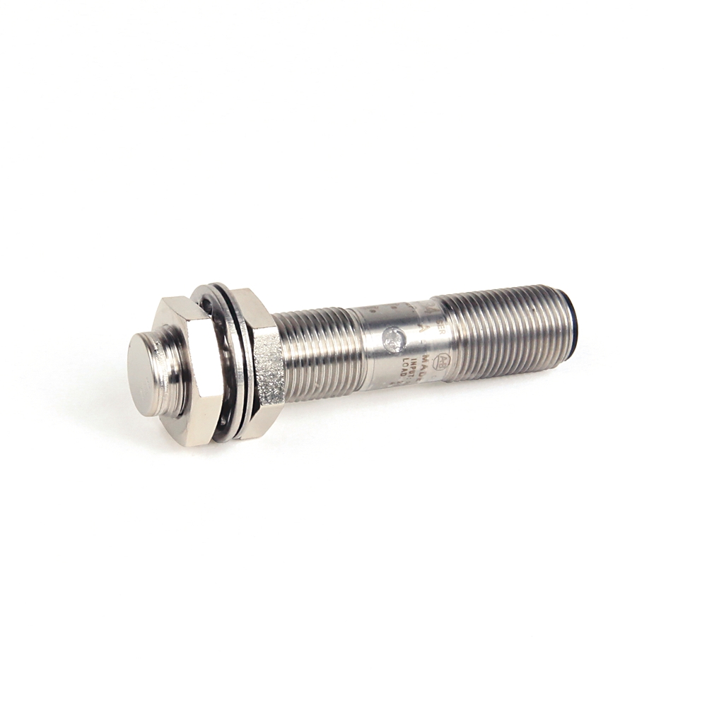 ABRA 871TM-BH2N12-R3 PROXIMITY SENSOR, 2-WIRE AC/DC (PLC INTERFACER), 12MM DIAMETER, SHIELDED, TUBULAR STAINLESS STEEL, METAL FACE, 2MM SENSING DISTANCE, N.O. OUTPUT, MICRO QD (AC)