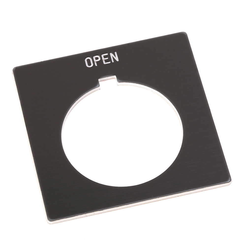Product image for Plate legend PUSH TO STOP-PULL TO START standard