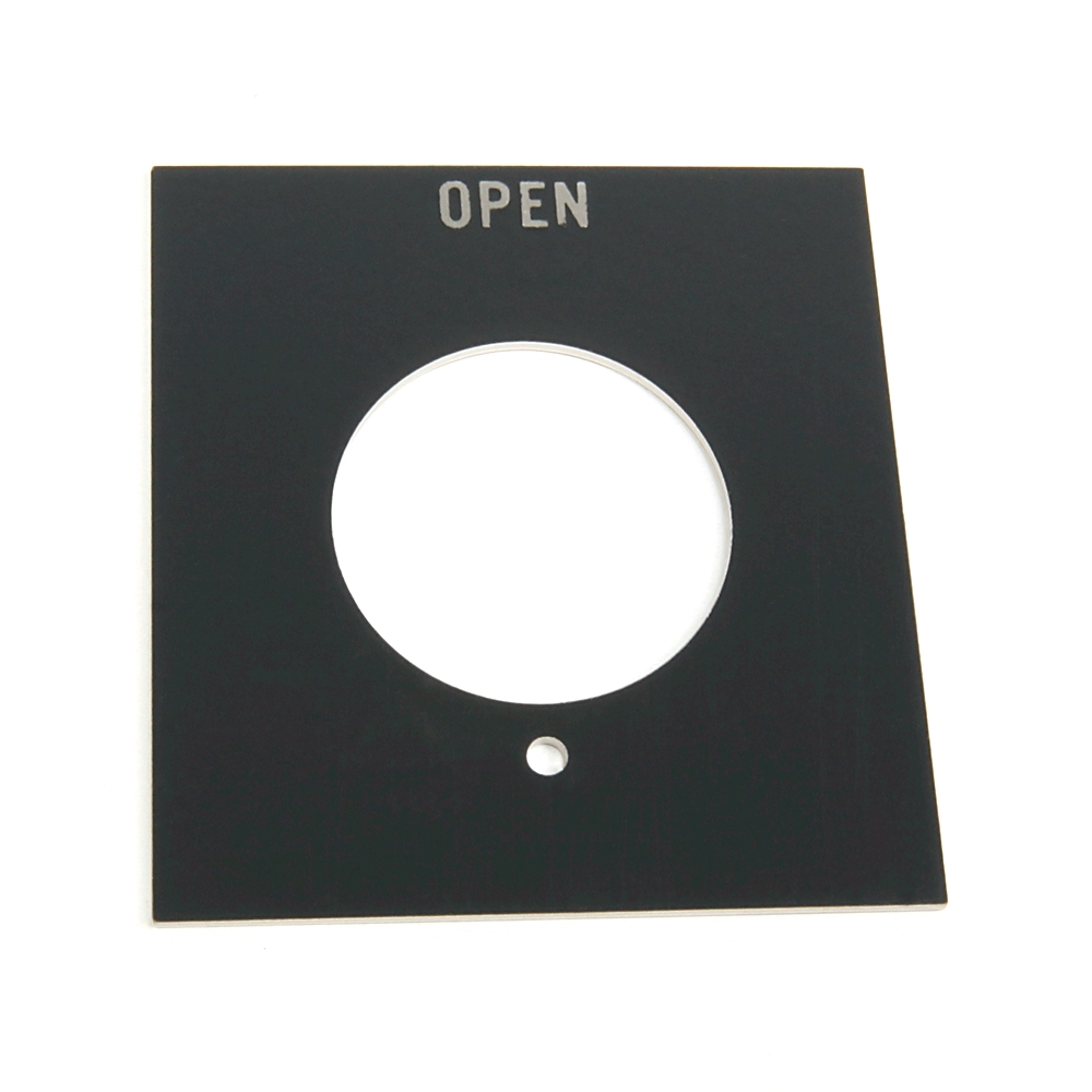 Product image for 800H PB OPEN Standard Legend Plate