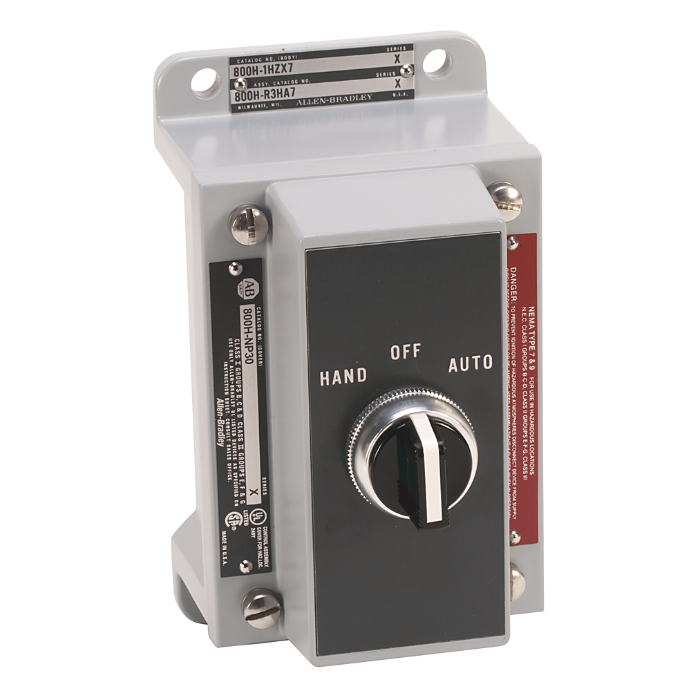 Product image for ABRA 800H-R3HA7 SWITCH ASSEMBLD STN