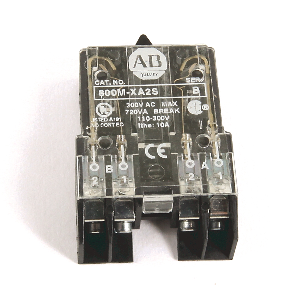 Product image for 22mm Contact Block 800M PB