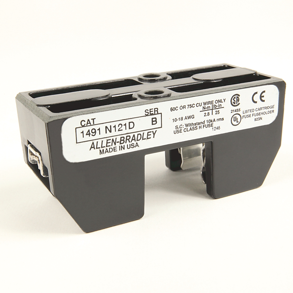 Product image for ABRA 1491-N125 FUSEBLOCK 30A 250V FOR CLASS H AND J FUSES 250V