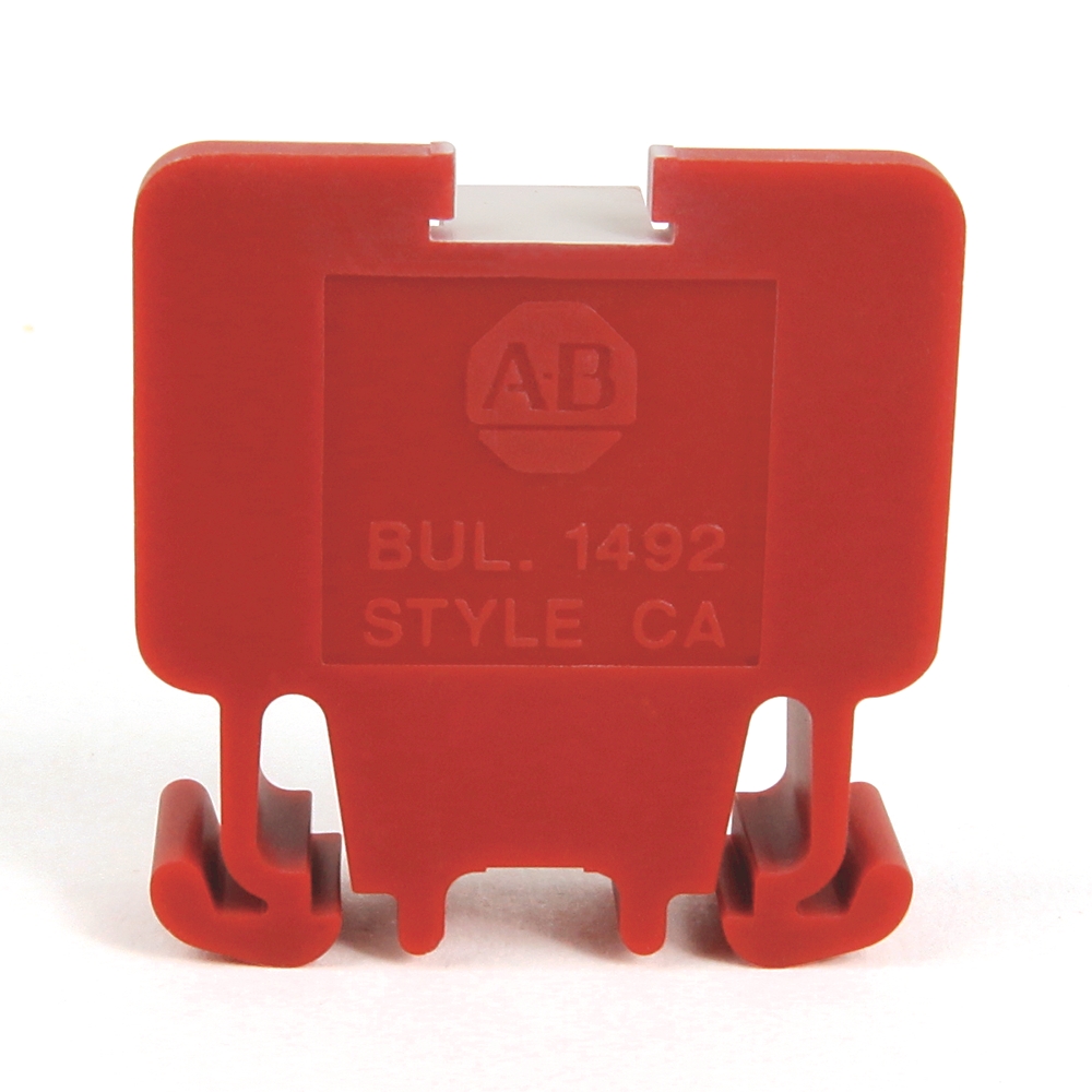 Product image for TERM BLCK Rail MTD 1P 55A RED
