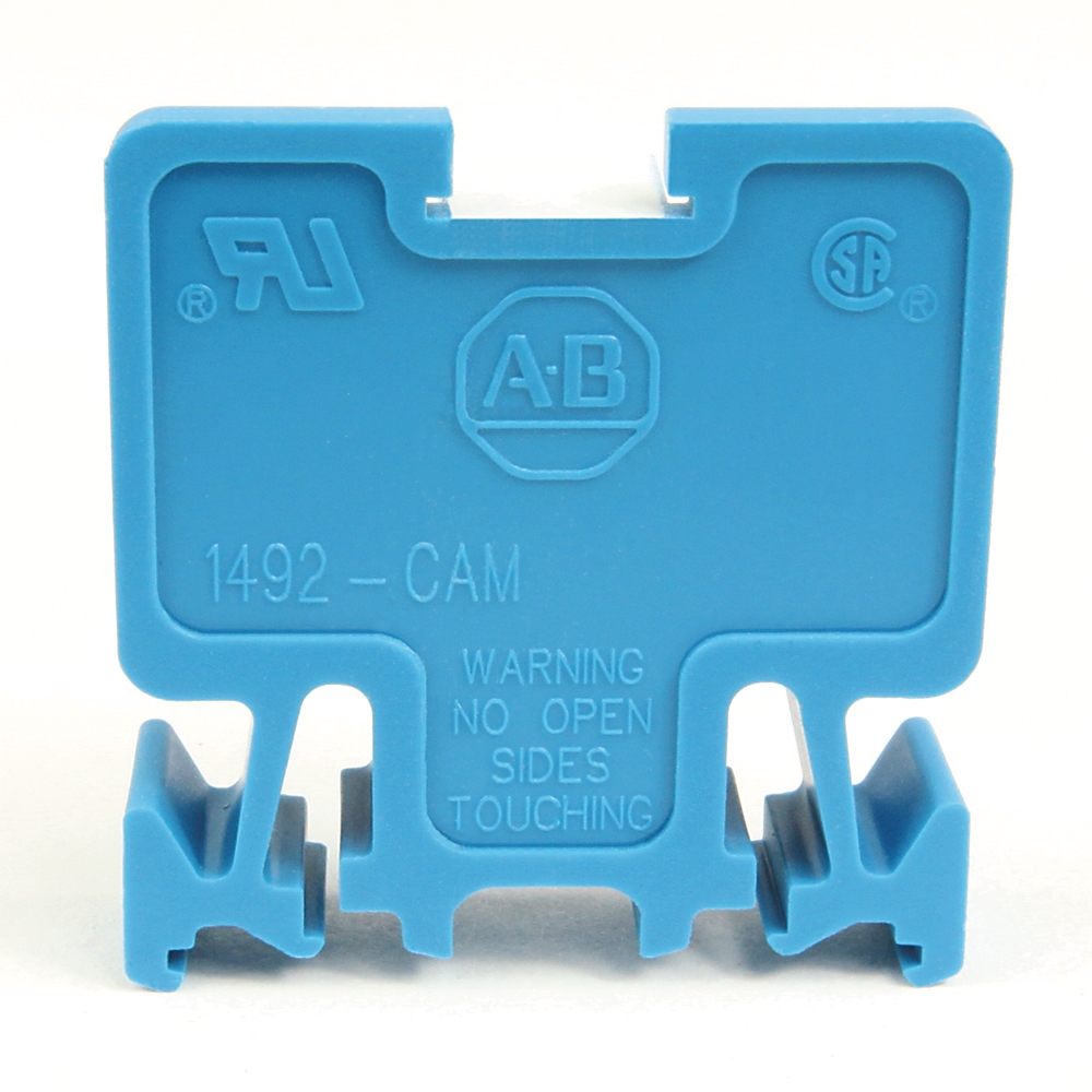 ABRA 1492-CAM1LB TERM BLOCK #8-#22 LARGE SCR W/PP MULTIRAIL BLUE