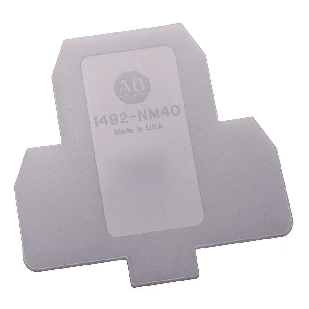 Product image for End barrier use with finger-safe terminal block