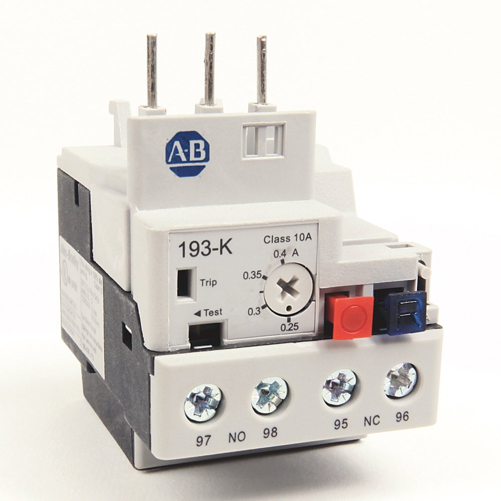 Product image for 0.25-.40 A IEC Bimetallic Overload Relay