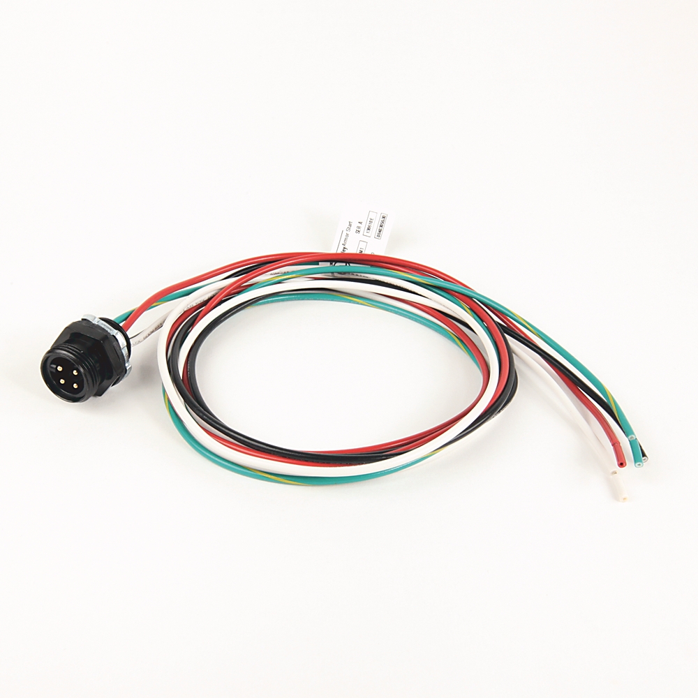 Product image for Receptacle power 3-phase male 4-pin 16AWG 10A 600V 1m