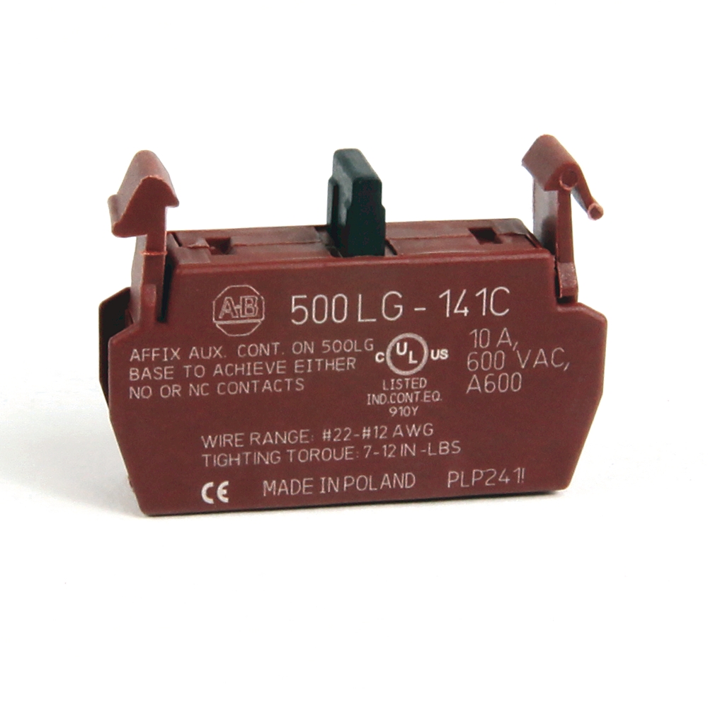 Product image for Contact auxiliary 1-form C SPST 10A 277VAC