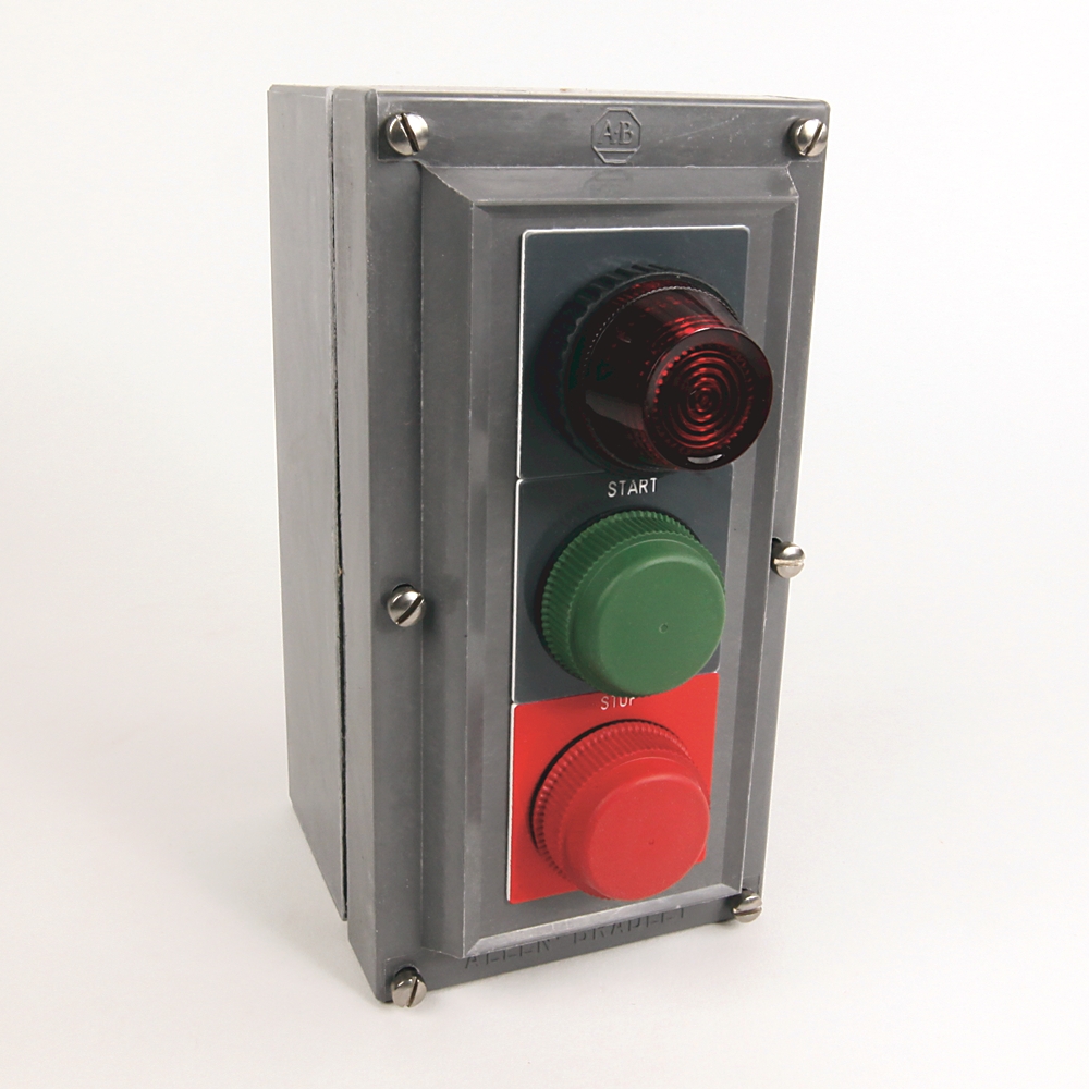 Product image for ABRA 800H-2HAR4R PUSHBUTTON STATION 30MM CONTROL NEMA4X START STOP W/P