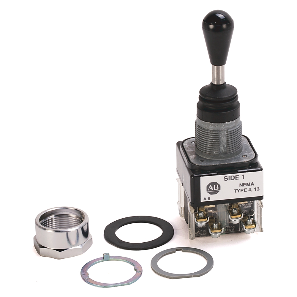 Product image for Switch toggle 2-way 2NC/2NC up-spring return down-spring return