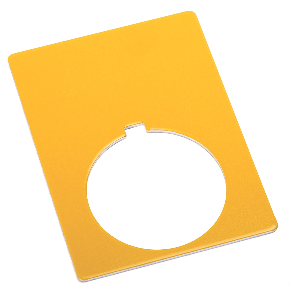 Product image for 30mm 800T Yel. Blank Jumbo Legend Plate
